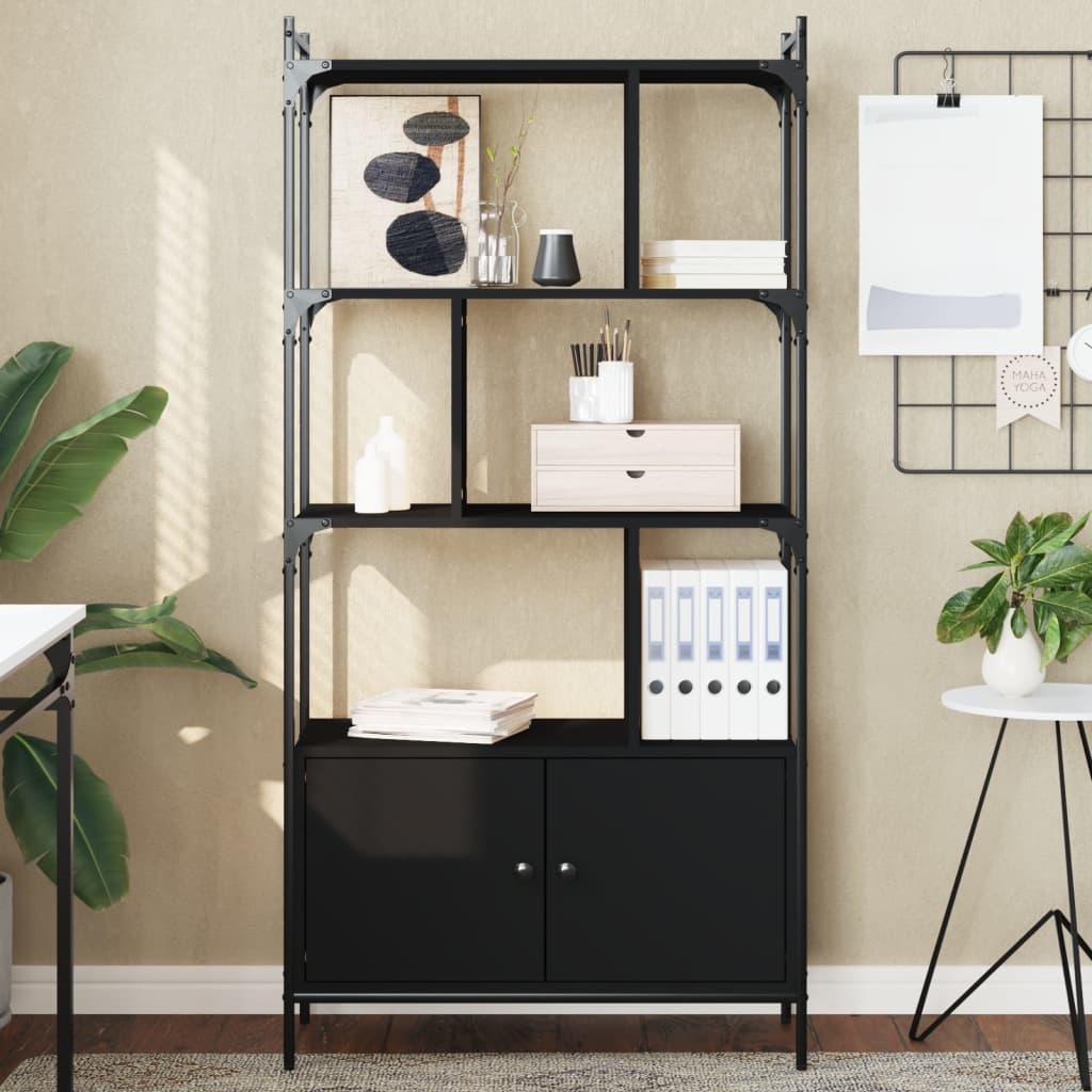Libreria Ante Grigio Sonoma 76,5x30x154,5 cm Legno Multistrato